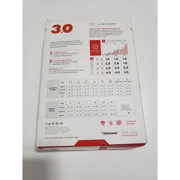 Terramar Below Zero Scoop-Neck Long-Sleeve Base-Layer Shirt - Movement Camo -‎ M - Picture 7 of 7